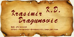 Krasimir Dragunović vizit kartica